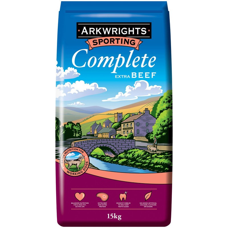 Arkwrights Sporting Complete Extra Beef Dog Food 15kg