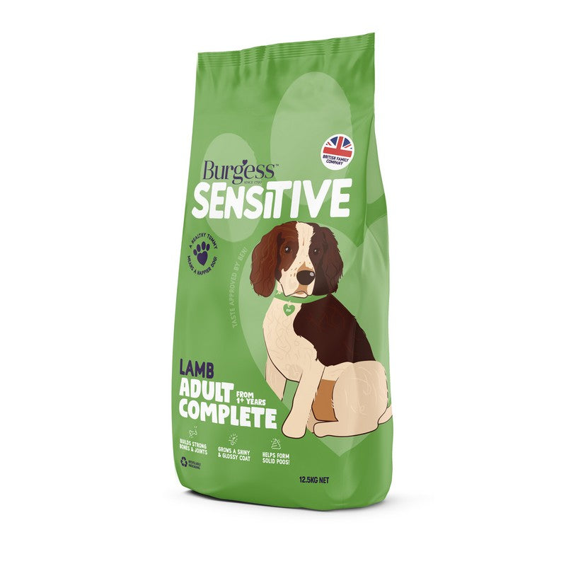 Burgess Sensitive Lamb & Rice Dog Food 12.5kg