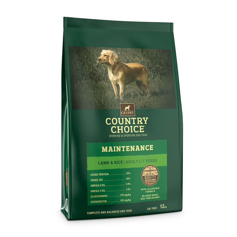 Gelert Country Choice Maintenance Lamb Adult Dog Food 12kg