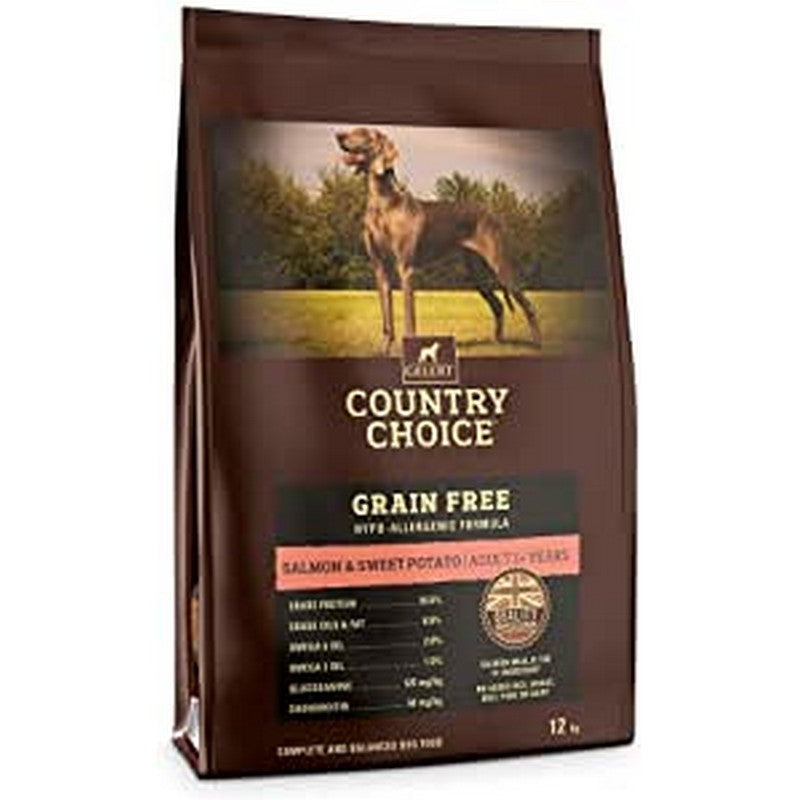 Gelert Country Choice Grain Free Salmon & Sweet Potato Dog Food 12Kg