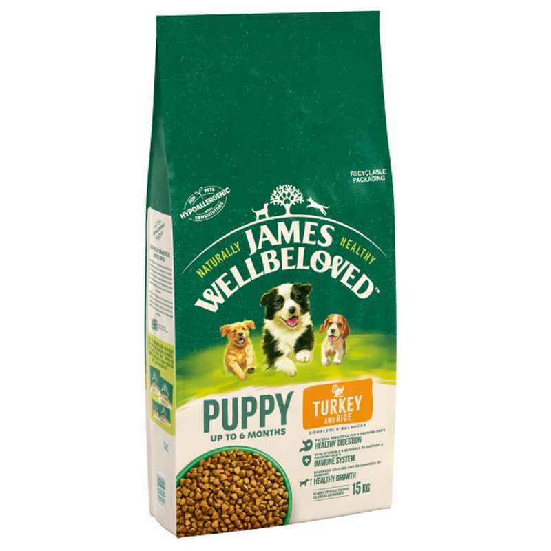 James Wellbeloved Puppy Turkey & Rice 15kg