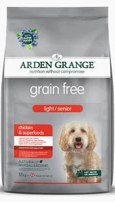 Arden Grange Senior/Light Grain Free Chicken & Superfoods 12kg