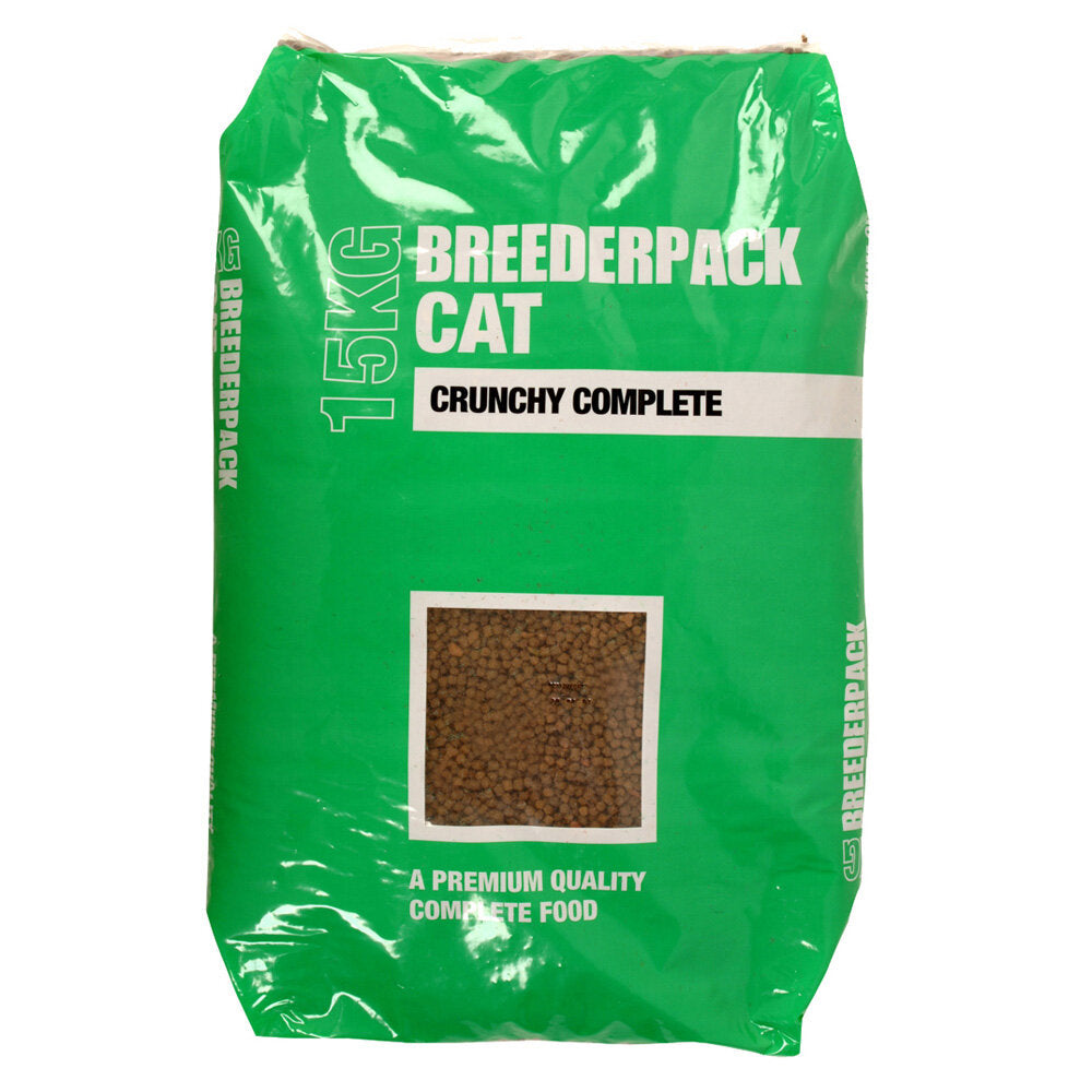 Breederpack Crunchy Complete Cat Food - 15Kg